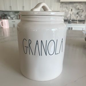 Rae Dunn granola ceramic jar!